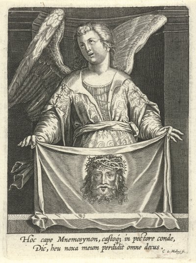 Angel with Sudarium by Karel van Mallery